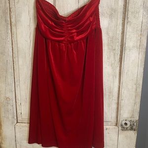 Old navy red velvet dress
